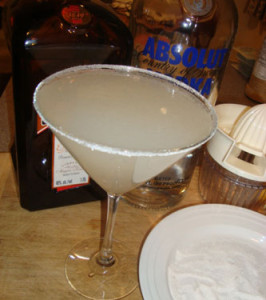 Classic Lemon Drop Cocktail (Martini?)